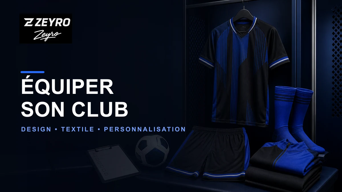 Équipement de club de foot personnalisé avec Zeyro