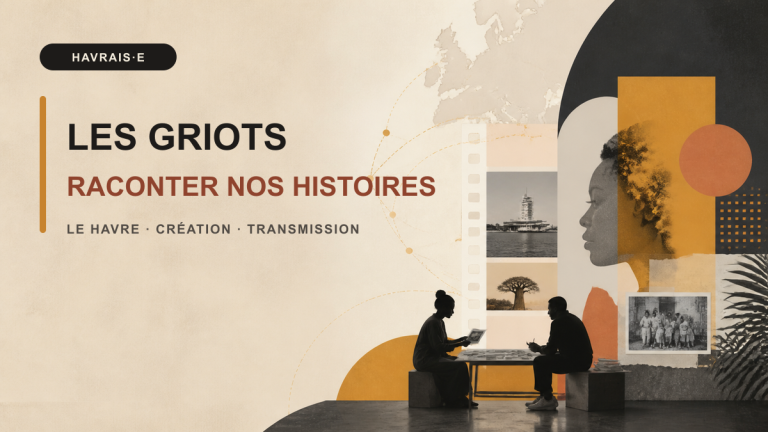 Illustration de LES GRIOTS, studio créatif de Moos Coulibaly entre Le Havre et le Sénégal
