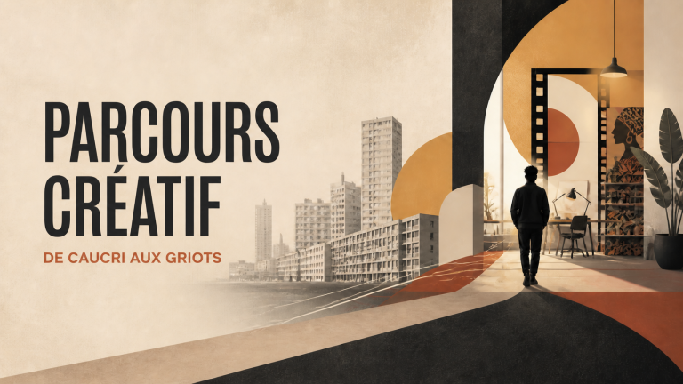 Illustration du parcours créatif de Moos Coulibaly, de Caucriauville à LES GRIOTS